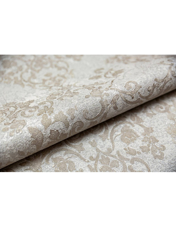 Обои виниловые Флора мотив, серый, бежевый