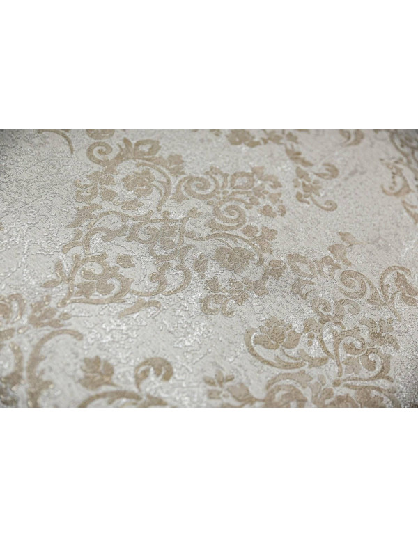 Обои виниловые Флора мотив, серый, бежевый