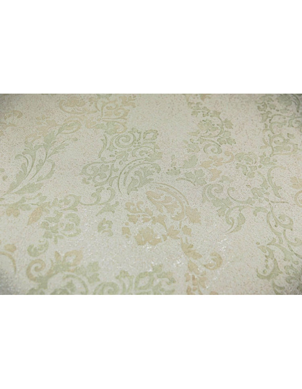 Обои виниловые Флора мотив, зеленый светлый